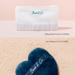 [do not purchase] 9.9 sale free gift makeup brush towel & emerald heart makeup puff